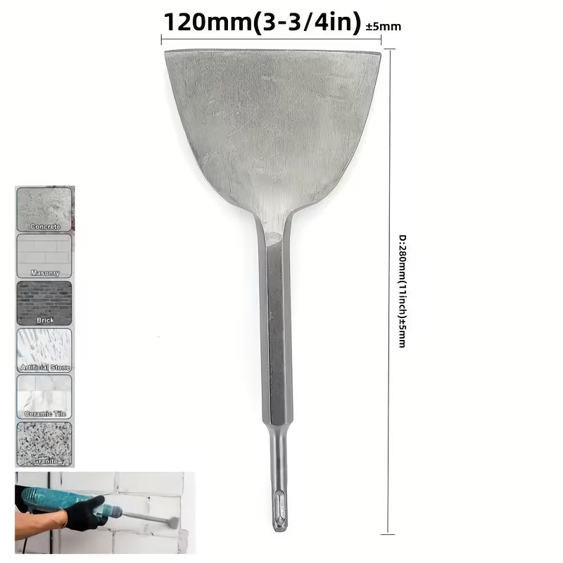 Large Manual Chisel – Wide Flat Spade for Tile & Cement, Ergonomic Handle, Heavy-Duty Build