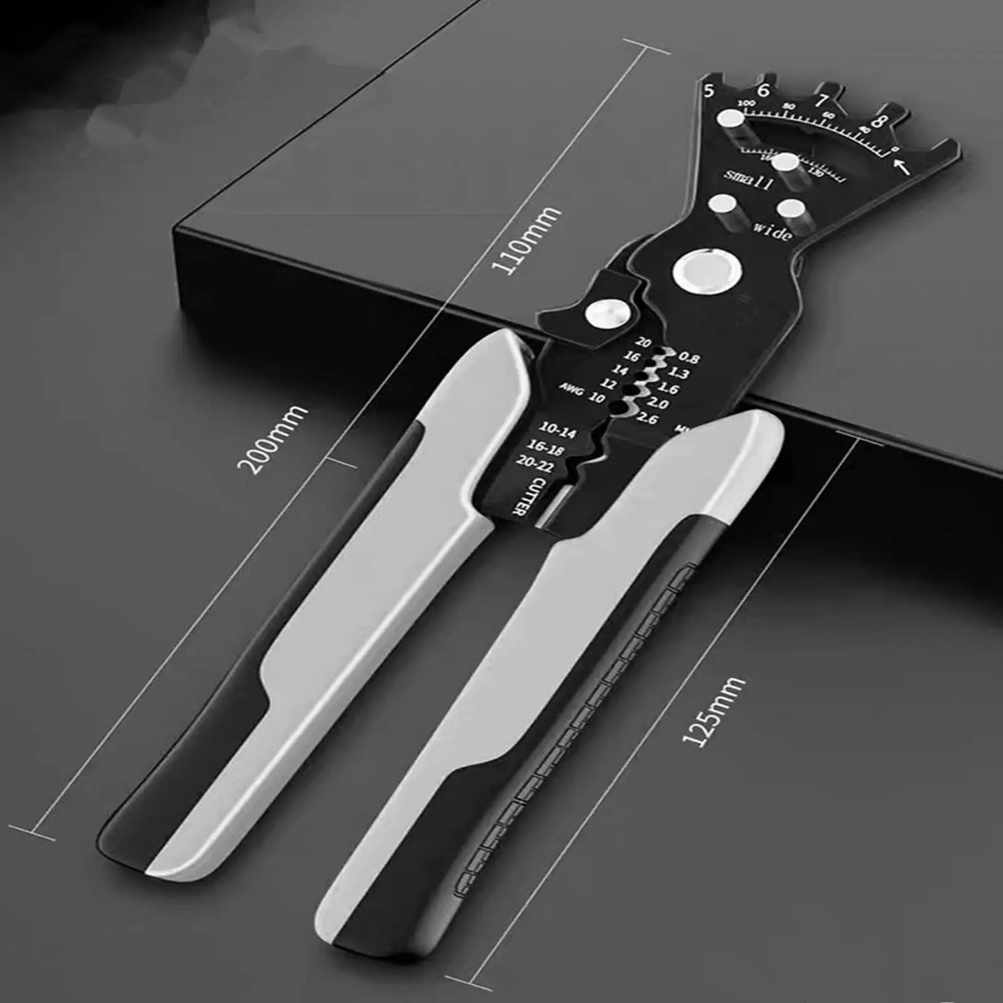 Multi-Function Electrician Pliers - Wire Stripping, Cable Cutting, Wrench and Multi-Angle Bending Tool
