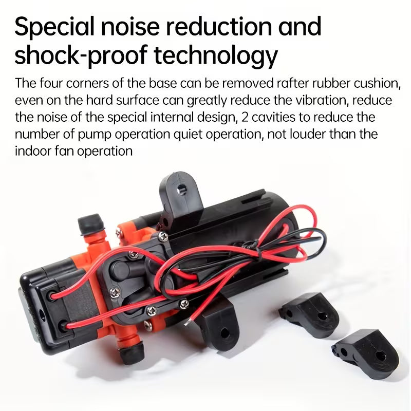Marine Water Pump – Auto Priming, 35PSI, 12V Diaphragm for Boats, RV & Caravans (No Battery)