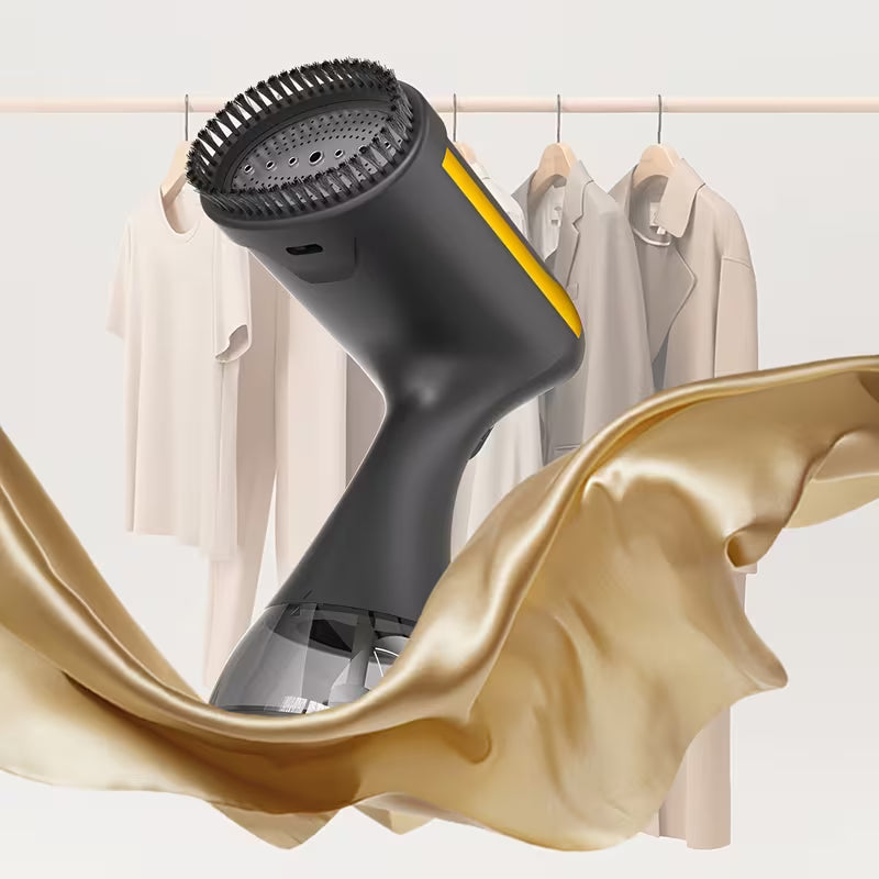 1100W Handheld Garment Steamer, 20-Second Fast Heat-Up, with Cleaning Brush & 300ML Water Tank, Portable Travel Steamer for Wrinkle Removal & Business Trip Clothing Care