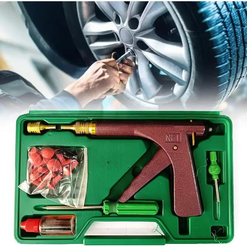 Vacuum Tire Repair Tool Set for Car – Professional Kit for Puncture Fix, Includes Essential Repair Tools