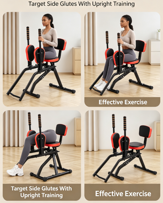 Hip Abduction and Adduction Trainer - Leg and Glute Exercise Machine for Inner and Outer Thigh Workout