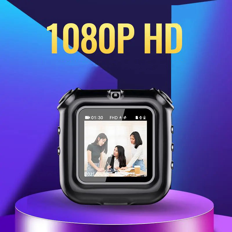 1080p HD Recorder with 32GB Memory – One-Press Audio/Video Recording & Playback, Ideal for Daily Life & Driving