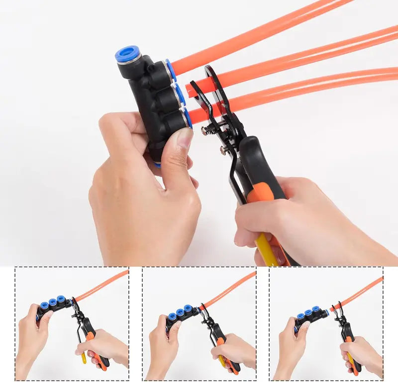 Quick extubation device Tracheal forceps Air Hose Connector Removal Tool Push-to-Connect Fittings Disconnect Pliers for Automotive Pneumatic Air Line Repair Quick Release Fitting Pliers PVC One-Hand Operation Compact Design