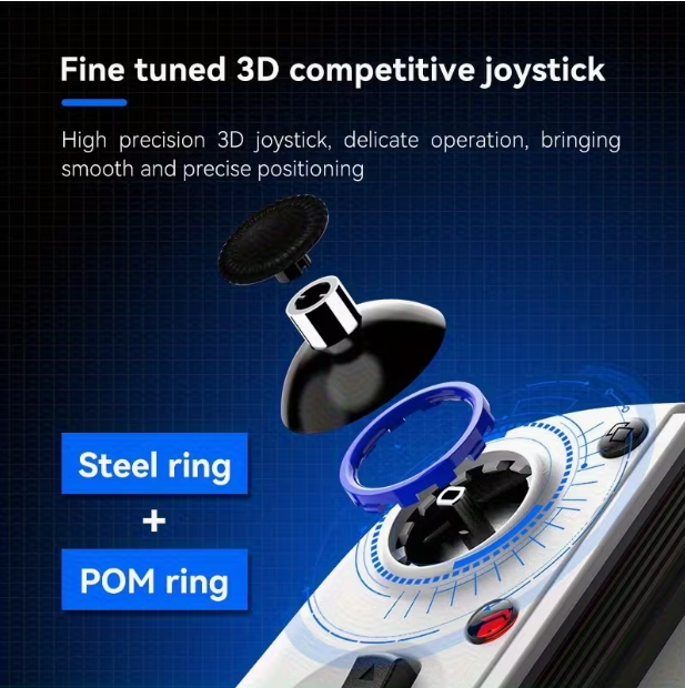 Mobile Game Controller with Hall Effect Joystick – Multi-Platform Wireless Gamepad, Vibration Feedback, 2.4G & Bluetooth 5.2, Compatible with Android, PC, Switch & iOS