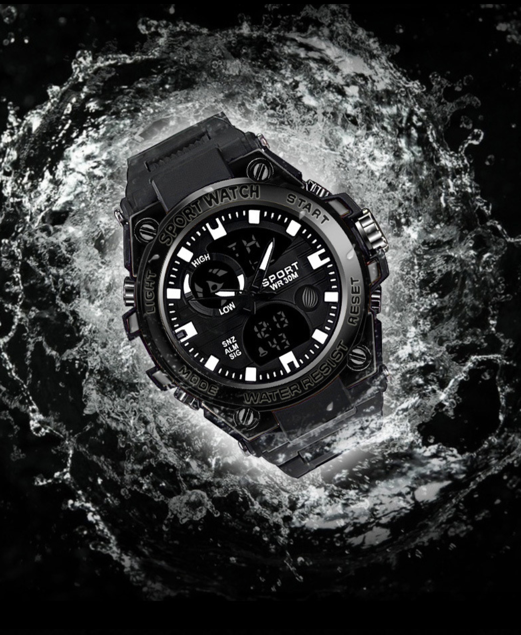 [New 2026] Men's Digital Watch, Multi‑Functional Outdoor Wrist Watch, Sports Luminous Function, Military‑Grade Quality, Waterproof and Dust‑Resistan