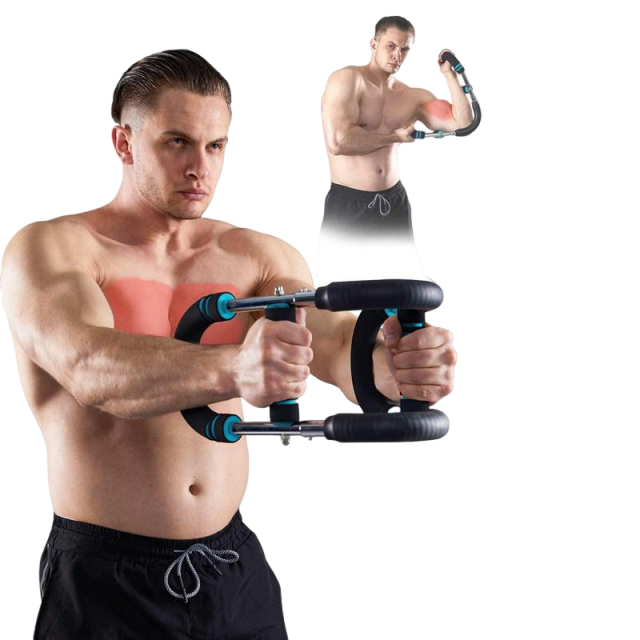 Arm Trainer, Adjustable Chest Workout Equipment, Arm Trainer for Men, Chest Trainer for Men, Shoulder Muscle Training, Portable Spring Resistance Home Fitness Equipment