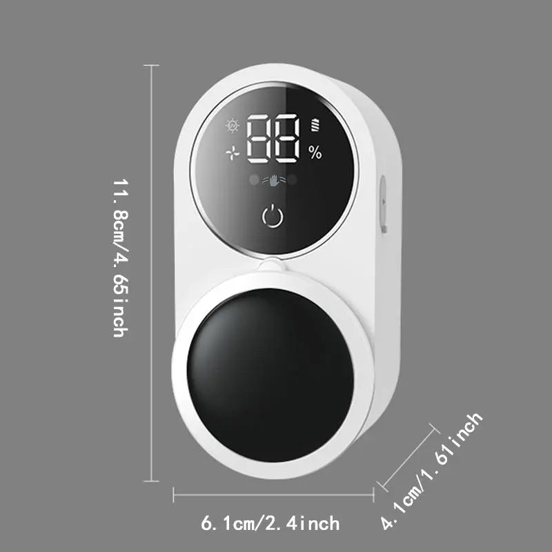 Wall Mounted Toothbrush Sterilizer, Rechargeable Toothbrush Holder, Toothbrush Sanitizer Holder, Toothbrush Holders For Bathrooms, Toothbrush Cleaner with LED Smart Screen, Personal Care Appliances, Bathroom Accessory.