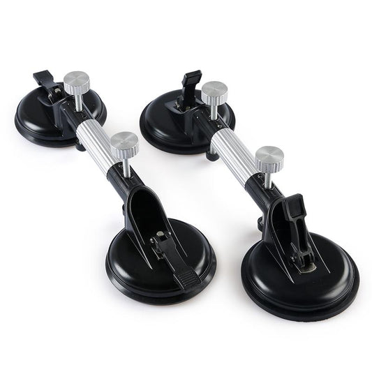 LOZLIN 2PCS Pro Countertop Alignment Clamps - Adjustable Vacuum Suction for Seamless Joints & Leveling on Granite Marble & Stone Slabs Heavy-Duty Installation Tools with 13cm Natural Rubber Cups