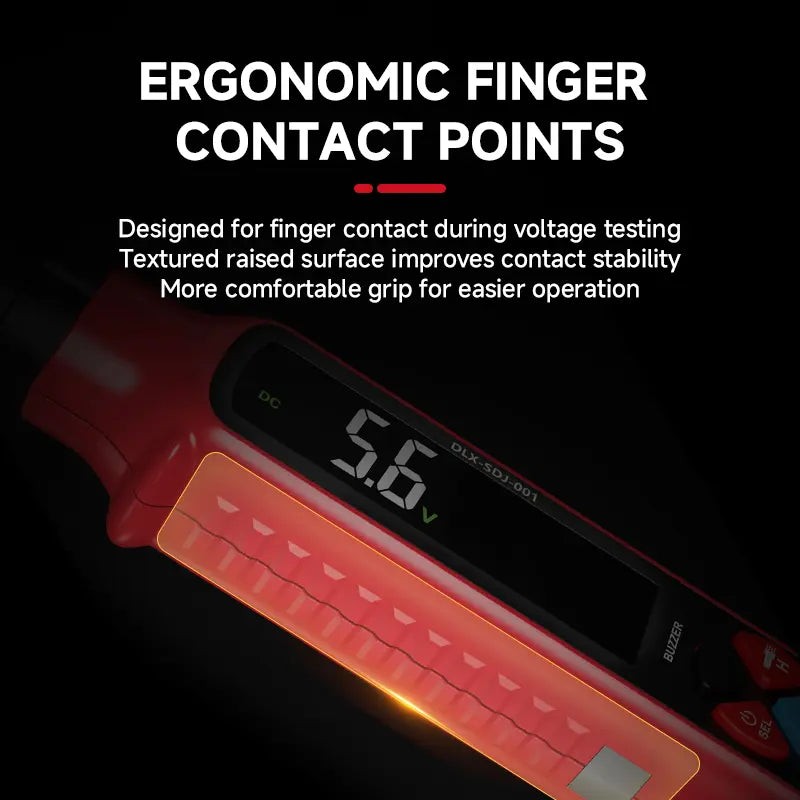 DELIXI 2 in 1 Outlet Circuit & Voltage Tester Pen, 2–440V AC Voltage Detector with NCV Function, Integrated GFCI Outlet Tester & Polarity Check, LCD Display, Audible Alarm & Flashlight, 3 Prong AC Voltage Socket Checker, Wiring Fault Detector image 8