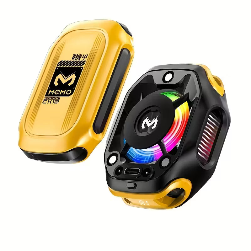 MEMO CX12 2026 New Phone Cooler – Magnetic Semiconductor Cooling, Rechargeable Battery, RGB LED, Temperature Display – Perfect for Mobile Gaming & Tiktok Live Streaming