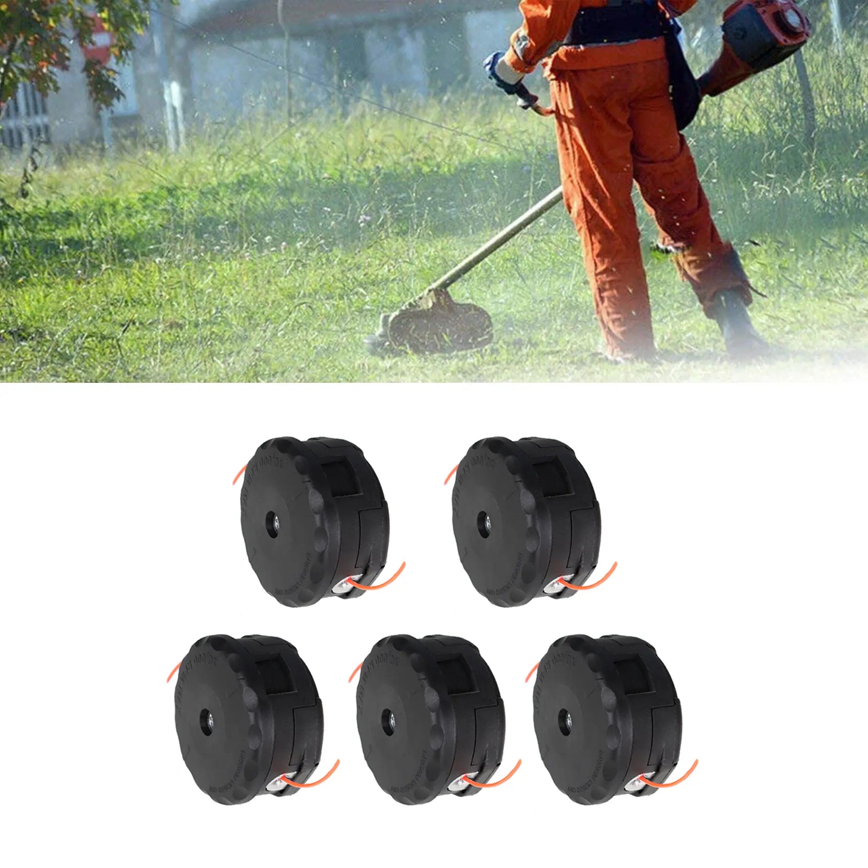 findmall 3/5-Pack Power Tool String Trimmer Head Replacements - High-Compatibility Tool Accessories for Echo Speed Feed 400, SRM 225, 230, 26LC, 26RLC, 32RLC & Shindaiwa Trimmers (Father's Day Gift) image 6
