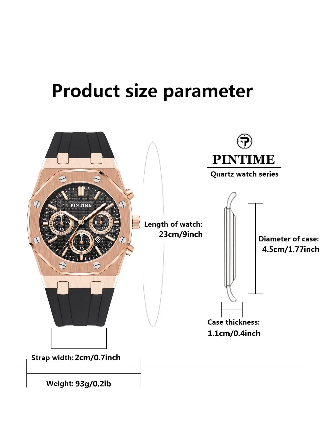 Men's Sporty Quartz Analog Watch with Silicone Strap, Analog Quartz Watches, Men's Stylish Watch for Any Occasion, Modern Fashionable Wristwatch for All Seasons, Casual Trendy Wristwatch