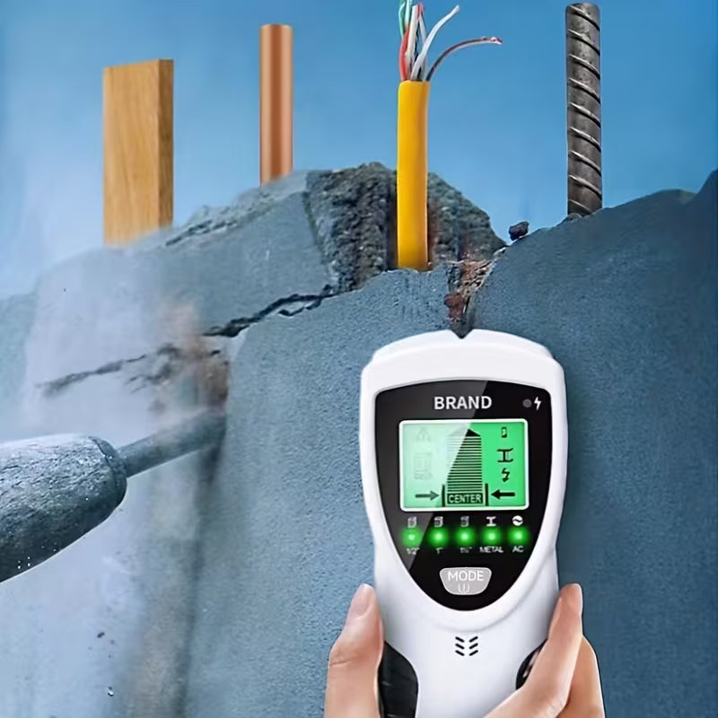 Stud Finder Wall Scanner – HD LCD, Multi-Mode Detection for Wood, Metal, AC Wires & Pipes