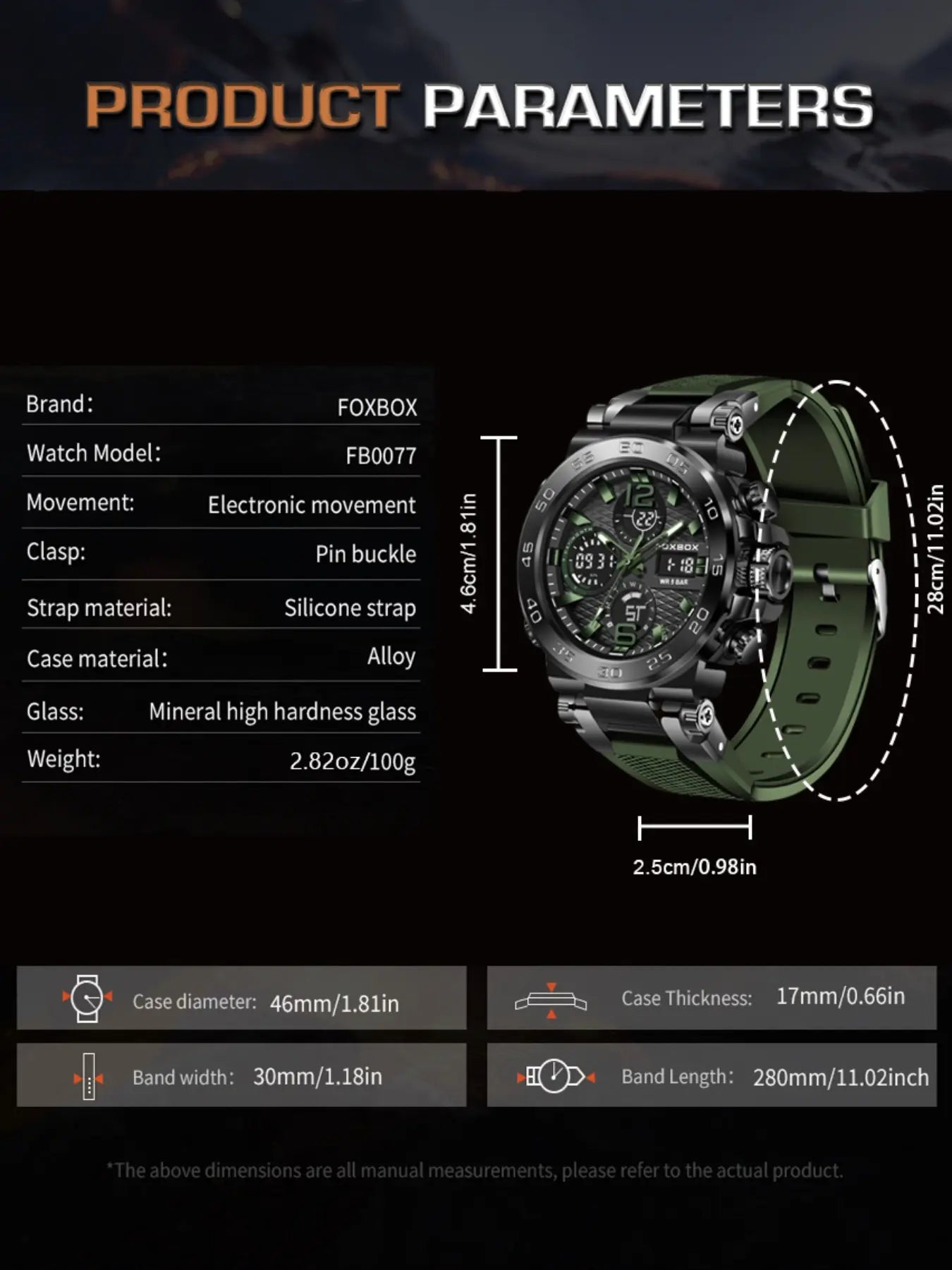 Men's Waterproof Digital Sports Watch – Luminous Dial, Alarm, Stopwatch, Date Display, Durable Resin Case & Silicone Strap, Ideal for Running, Swimming & Daily Wear