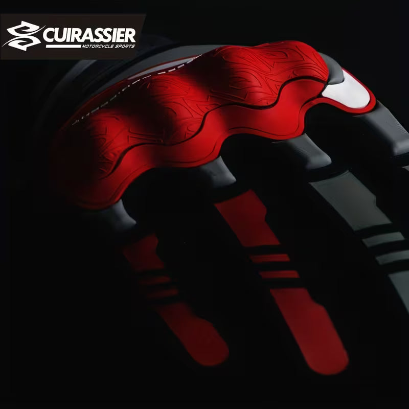 Motorcycle Gloves – Breathable Full-Finger, Touch Screen & Night Visible for Racing, Scooter & ATV
