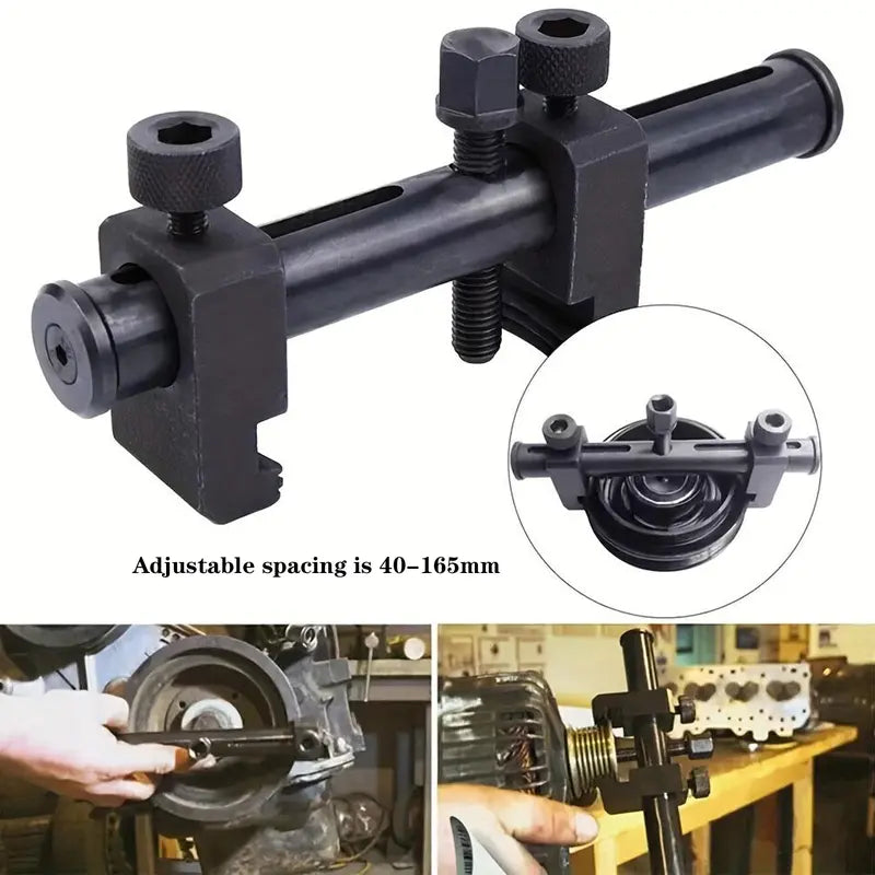 Universal Ribbed Drive Pulley & Crankshaft Remover Tool – Adjustable Puller for A/C Unit, Water Pump, Automotive Use