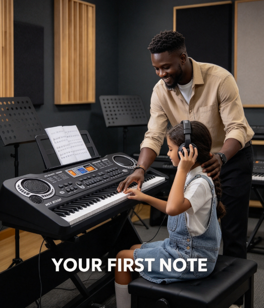 61-Key Electronic Keyboard - Beginner Digital Piano with Multifunctional Music Features