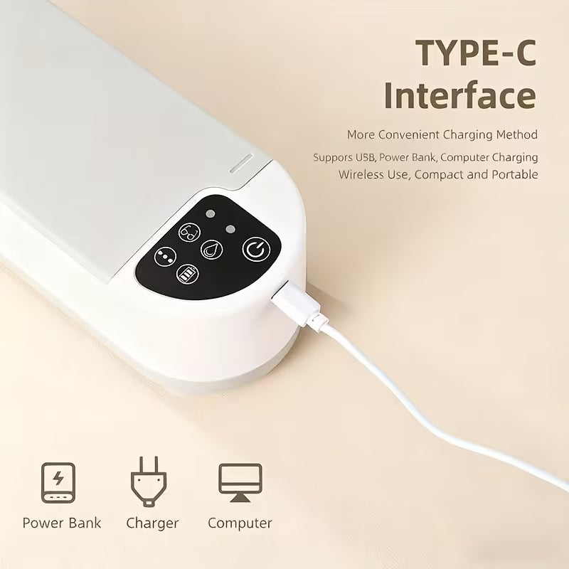 Multi-Functional Portable Rechargeable USB Ultrasonic Cleaner, High-Frequency Vibration for Jewelry, Glasses & Watches