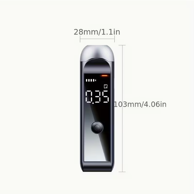Automatic Rechargeable Breathalyzer – Portable Breath Alcohol Tester for Quick Alcohol Detection