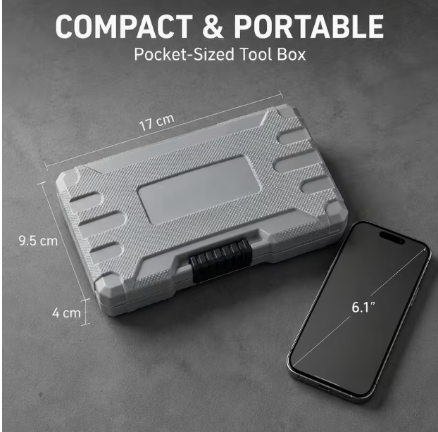 Mini Ratchet Wrench & Socket Set with Screwdriver Bits – Precision Repair Tool Kit
