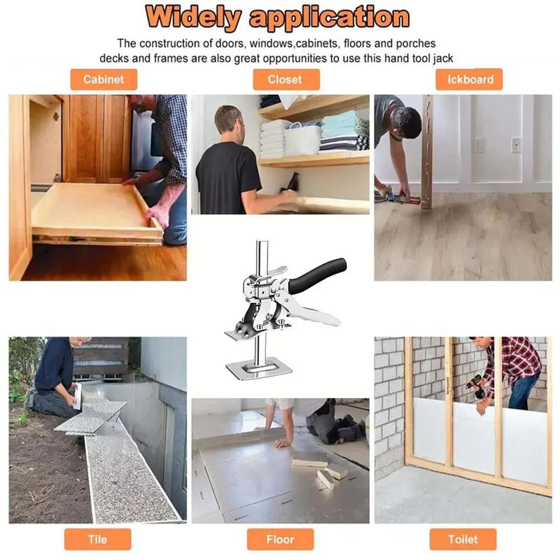 Labor-Saving Arm Jack – Heavy Duty Cabinet Board Lifter & Tile Height Adjuster, Hand Lifting Tool for Door Panels & Drywall (1 Count)
