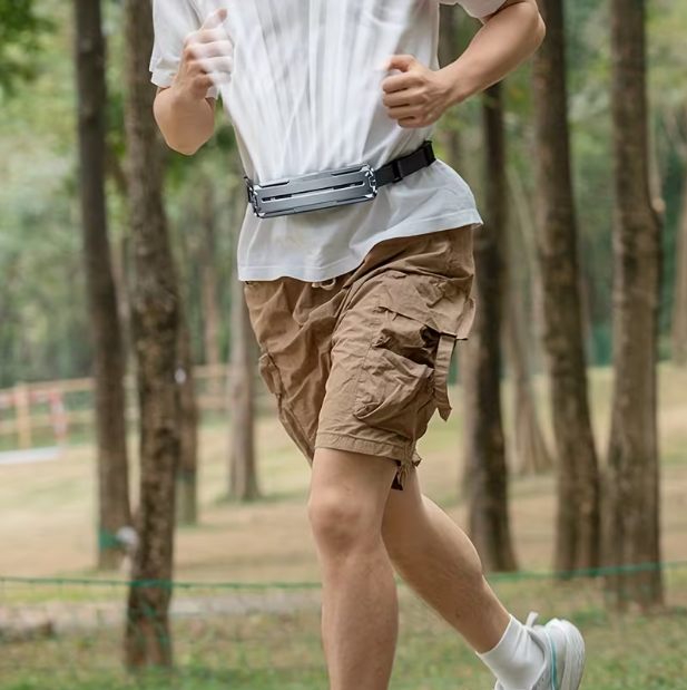 Portable Waist-Mounted Cooling Fan – Smart Wearable Body Fan for Construction Sites, Outdoor Work & Camping