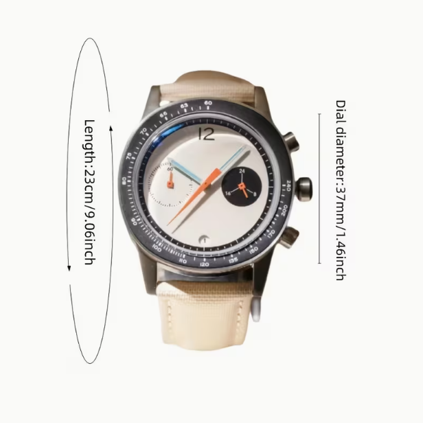 Men's High-Quality Quartz Watch with Large Dial – Fashionable & Modern Design