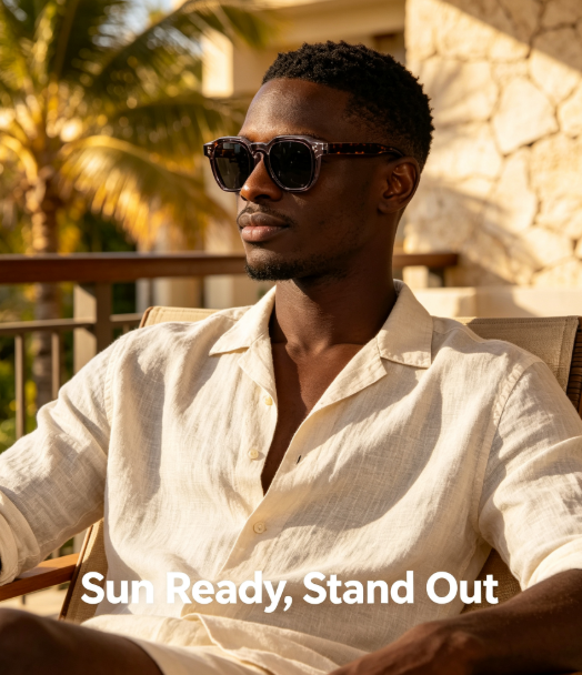 2026 New Square Polarized Sunglasses - Trendy Propionate Frame with Stud Accents for Men and Women