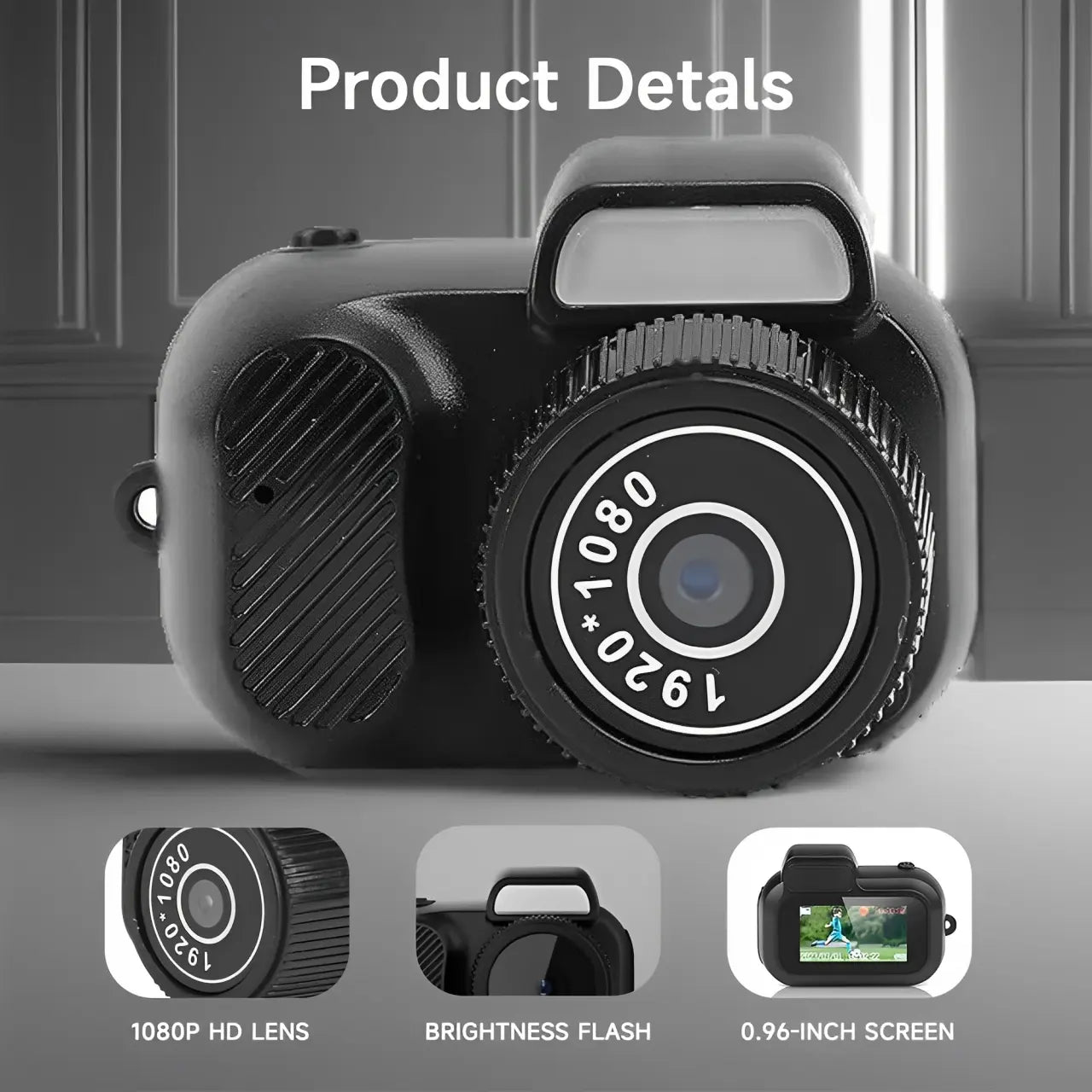 1080P Keychain Camera – Mini DV Camcorder with 32G Storage, Long Battery Life, Compact Design for Indoor & Outdoor Use