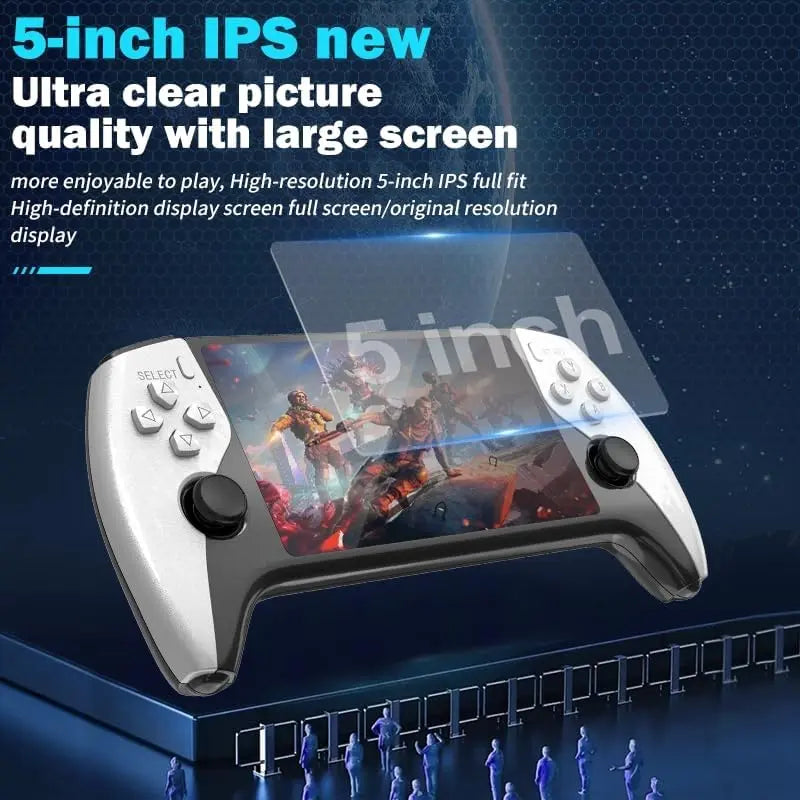Portable Retro Handheld Game Console – Over 20,000 Games Built-in, 5.5-Inch HD IPS Screen, Supports TV Connection, 14+ Emulators & 5-Hour Battery Life – High-Performance Classic Gaming Device