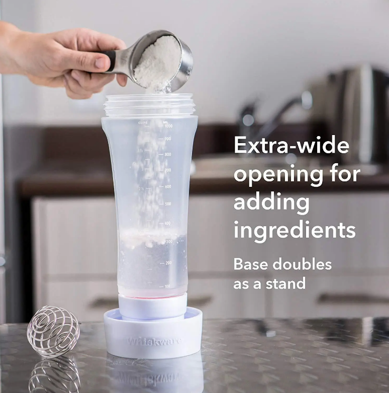 2Pcs Pancake Batter Dispenser & Mixer with Blender Ball, 4.5 Cup Reusable Plastic Silicone Bakeware, Easy Pour Spout Kitchen Gadgets for Pancake, Waffle, Muffin, Cupcake, Practical Mother's Day Gift