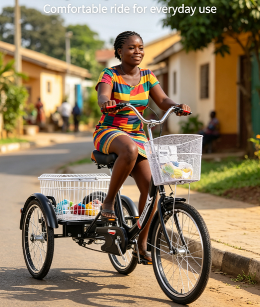 2026 New Pedal Tricycle - Lightweight Adult Trike with Basket, Wholesale Price Even for One Unit
