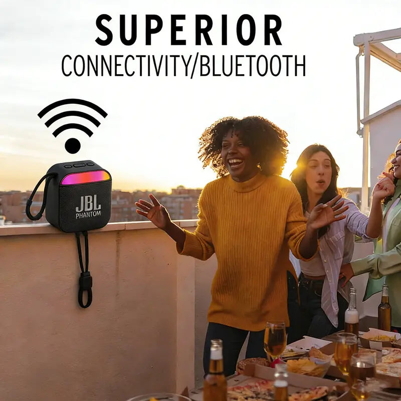 JBL-PHANTOM A22 Black Bluetooth Speaker HD Sound IPX5 Waterproof 20H Playtime TWS Bluetooth 5.3