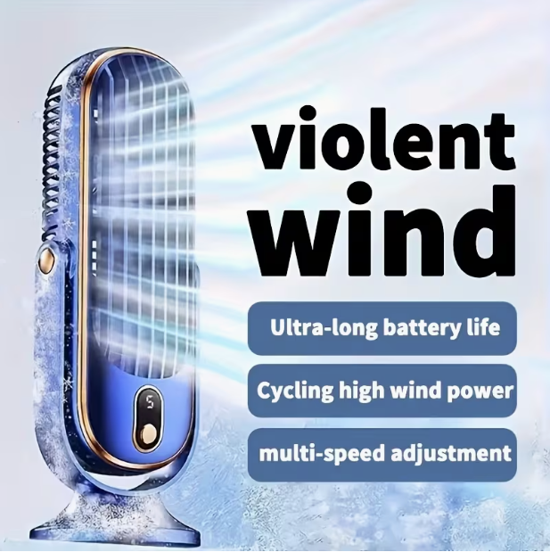 Dual Motor 720° All-Round Cooling Fan – Ultra Quiet USB Desk Fan, Ideal for Home, Office, Bedroom, Travel, Camping, RV & Outdoor