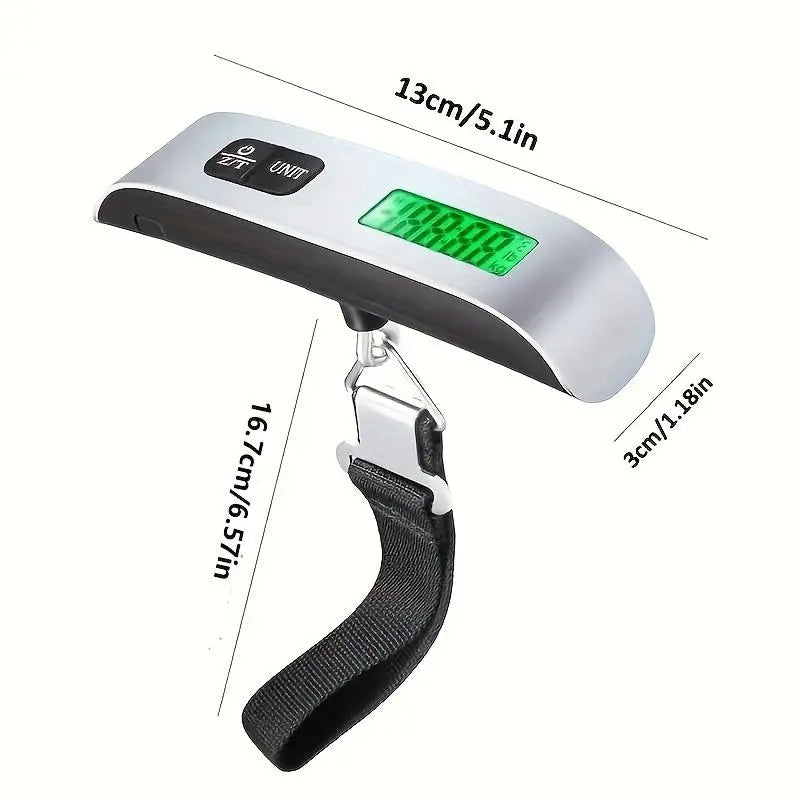 🔥 Clearance Special – Order 1 Get 2 🔥 – Portable Electronic Luggage Scale, 50kg Heavy Duty Mini Hanging Scale for Luggage, Fishing & Parcels, Outdoor Fishing Accessory
