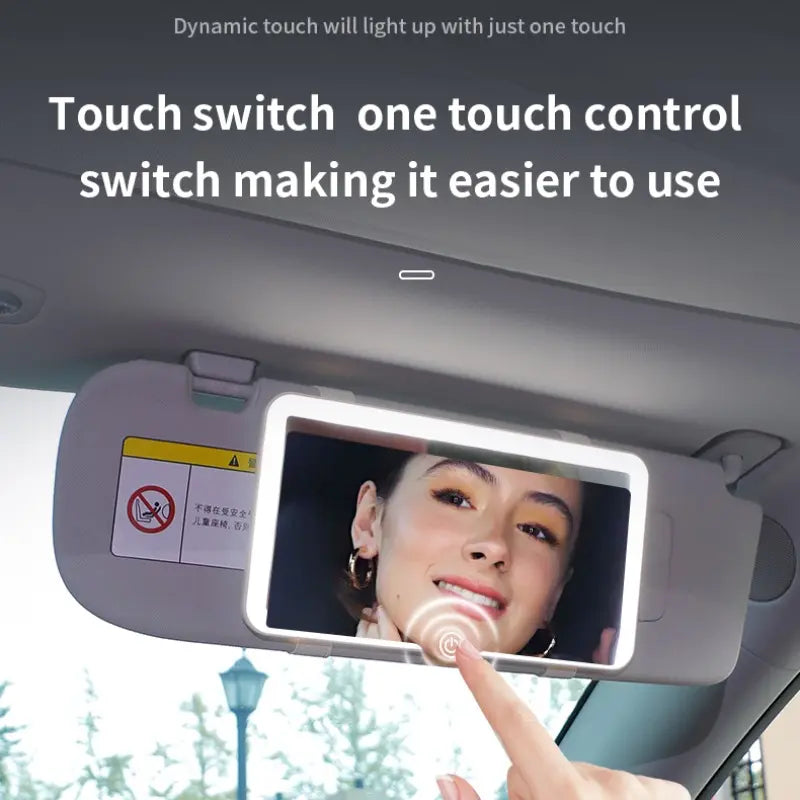 Cash on Delivery – LED Makeup Mirror Sun Visor – Portable High-Definition Clear-View Car Mirror, 1 Count Car Accessory for Easy Application