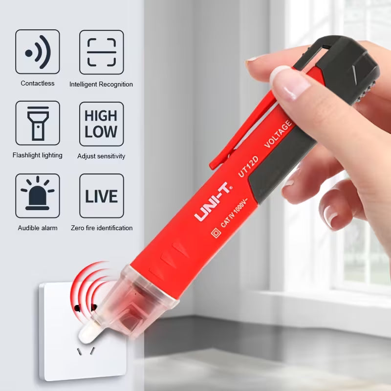AC Voltage Detector Pen – High Sensitivity, Non-Contact Tester, AC24-1000V with NCV Function