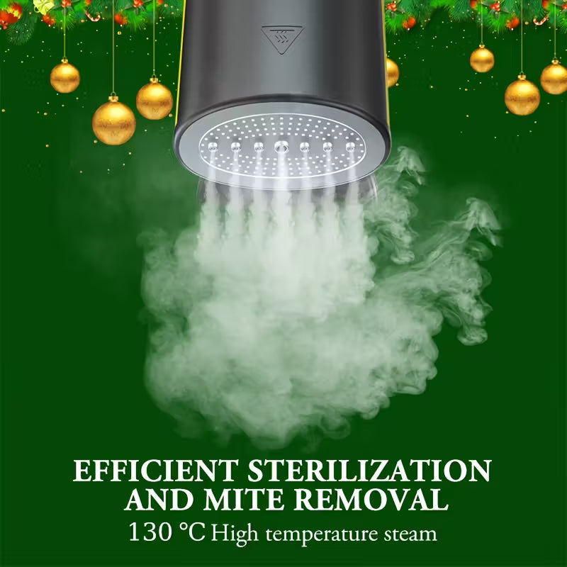 1100W Handheld Garment Steamer, 20-Second Fast Heat-Up, with Cleaning Brush & 300ML Water Tank, Portable Travel Steamer for Wrinkle Removal & Business Trip Clothing Care