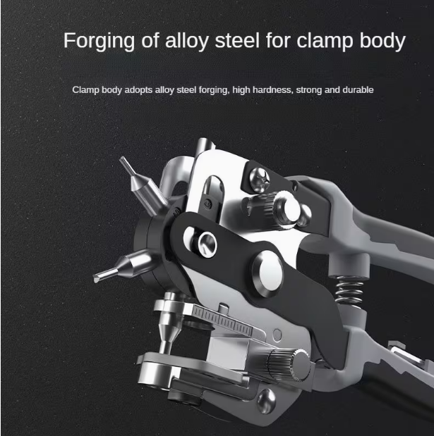 Multi-Functional Punching Pliers – For Leather, Plastic & Metal Sheet Punching, Wide Application Range