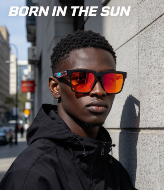 KDEAM 2026 New Square Outdoor Polarized Sunglasses - Colorful Sports Shades for Men and Women in Africa