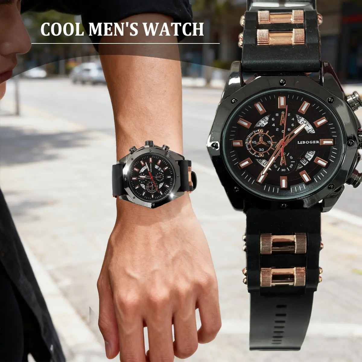 Men's Luxury Multi-Function Watch - Trend Fashion Quartz Wristwatch