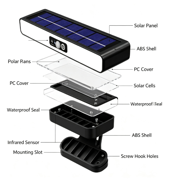 2-Pack Solar Clip-On Light - Bright Integrated Outdoor Garden Lamp with Light Control, Water Resistant for Yard, Garage and Home