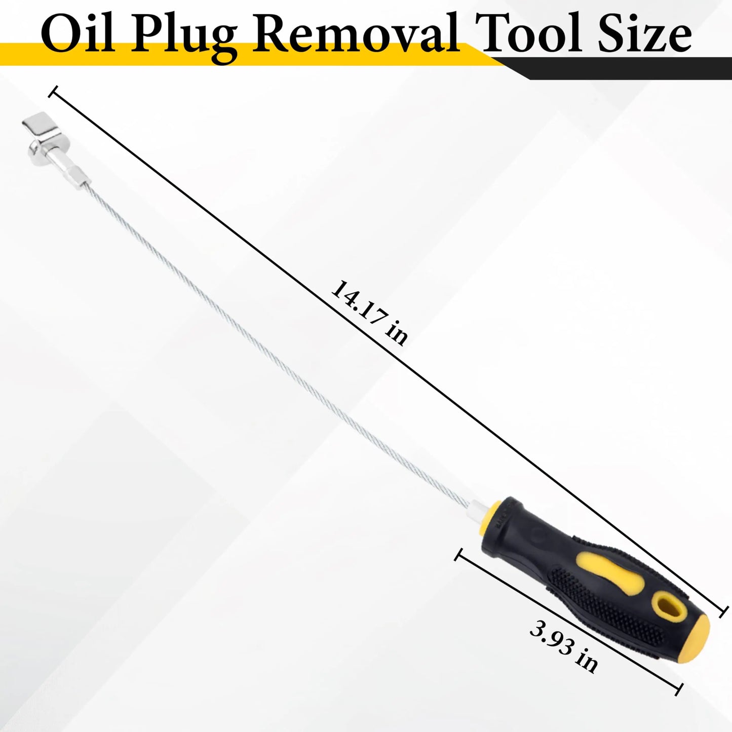 Heavy-Duty Magnetic Oil Drain Bolt Removal Tool - Anti-Scald Flexible Drain Plug Remover for Oil Changes