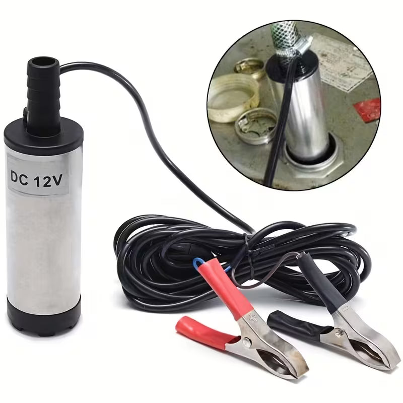 Portable DC12V Submersible Pump – Heavy-Duty, Fast Transfer with On/Off Switch for Marine, Auto & Camping