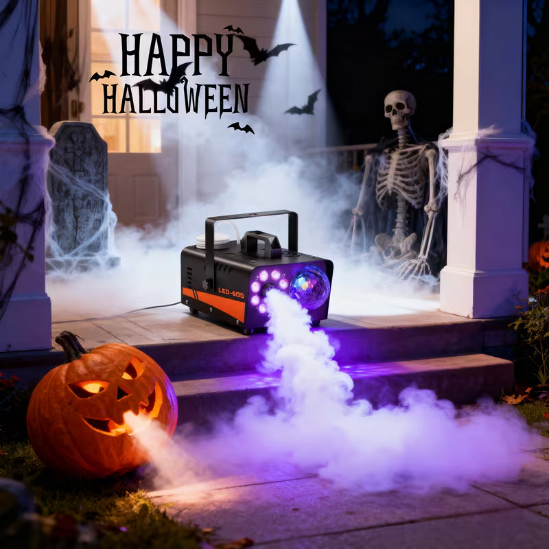 600W Fog Machine – 3000CFM, 13 LED Lights, Wireless Remote for Parties, Weddings & DJ Stages