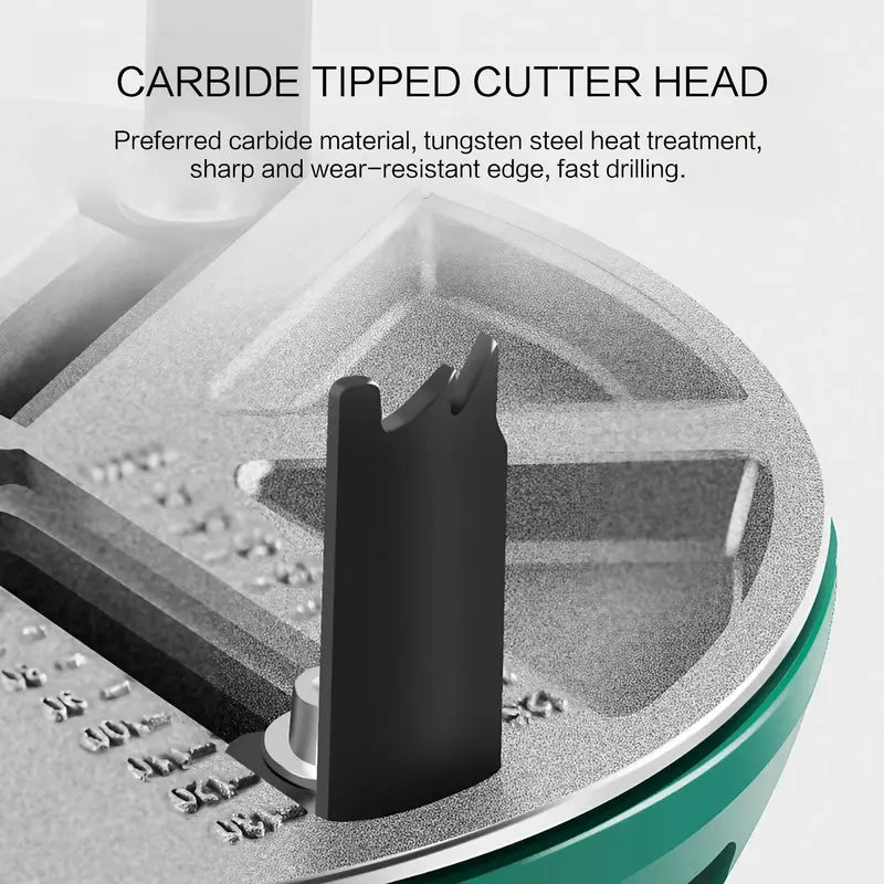 Adjustable Round Hole Opener – 45-130mm Diameter, Replaceable Cutter, Universal Power Tool Accessory, Heavy Duty for Drilling