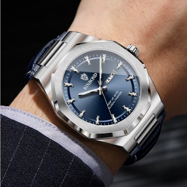 Men's Casual Quartz Watch with Calendar Display – High-Quality Fashion Design for Daily Wear