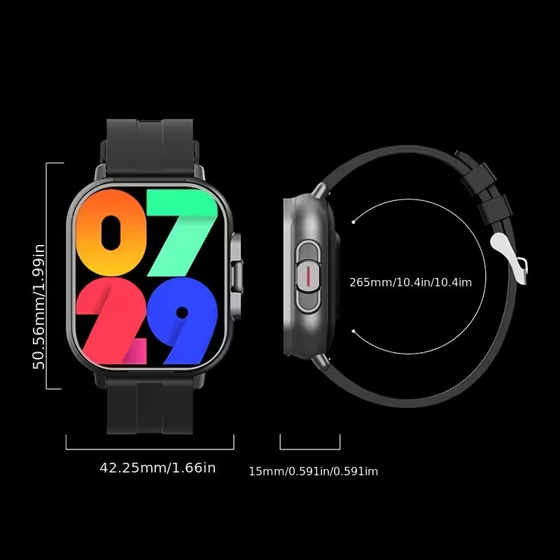 D8 2-in-1 Smart Watch & TWS Earbuds – Detachable Earphones, HD Touch Screen, Offline Payment, NFC, Heart Rate Monitor – Best Gift for iOS & Android