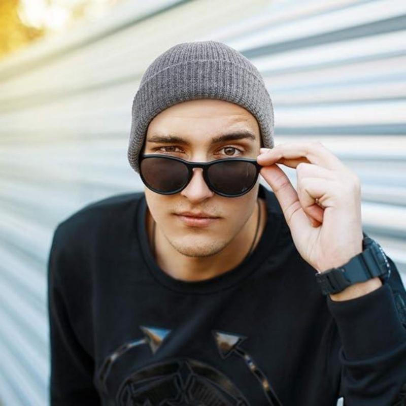 9 Piece Fisherman Beanie for Men Hat Short Knit Cuff Beaniess Trawler Beanie Watch Hat Roll up Edge Skullcap Unisex